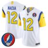 Los Angeles Rams x Grateful Dead Vapor Limited Jersey – All Stitched – White – Puka Nacua Jersey