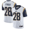 Nike Los Angeles Rams #28 Marshall Faulk White Men’s Stitched NFL Vapor Untouchable Limited Jersey