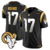Los Angeles Rams Gold Vapor Limited Jersey – All Stitched – Black Limited – Davante Adams Jersey