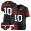 Texas Tech Red Raiders 2025 Big 12 Champions Vapor Limited Jersey – All Stitched – Black – Jacob Rodriguez Jersey