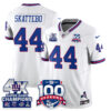 New York Giants 4-Time Champions Vapor Limited Jersey- 100th Season – All Stitched – White – Cam Skattebo Jersey