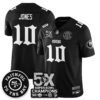 San Francisco 49ers 5-Time Champions Gothic Vapor Limited Jersey – All Stitched – Black – Mac Jones Jersey
