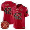 49ers Est.1946 Patch Vapor Limited Jersey V2 – All Stitched – Scarlet Limited – Ronnie Lott Jersey