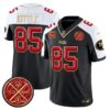 49ers Est.1946 Patch Vapor Limited Jersey V2 – All Stitched – Black Alternate – George Kittle Jersey