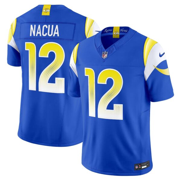 Los Angeles Rams 2025 “Rivalries” Vapor Limited Jersey – All Stitched – Royal – Puka Nacua Jersey