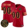 San Francisco 49ers Rivalries Vapor Limited Custom Jersey – Faithful To The Bay Patch – All Stitched – Red Gold Jersey