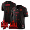 Philadelphia Eagles Stranger Things Vapor Limited Jersey – All Stitched – Black Limited – Jalen Hurts Jersey