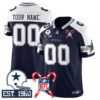 Dallas Cowboys Christmas Vapor Limited Custom Jersey – All Stitched – Alternate Jersey