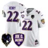 Ravens Purple Rising 2025 Vapor Limited Jersey – All Stitched – White – Derrick Henry Jersey
