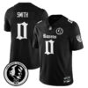 Baltimore Ravens Gothic Vapor Limited Jersey – John Madden Patch – All Stitched – Black – Roquan Smith Jersey