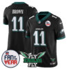 Women’s Philadelphia Eagles “Fan Of The Year” Jersey – All Stitched Black A. J. Brown – 11 Jersey