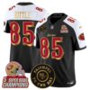 San Fransisco 49ers 2025 “Rivalries” 5x Champions & Faithful To The Bay Patch Vapor Limited Jersey – All Stitched – Black Alternate – George Kittle Jersey
