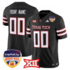 Texas Tech Red Raiders 2025 Orange Bowl Vapor Limited Custom Jersey V2 – All Stitched – Black Jersey