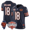 Chicago Bears 2025 NFC North Champions Patch Jersey V2 – All Stitched – Navy – Caleb Williams Jersey