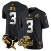 Houston Texans 2026 DJ Screw Vapor Limited Gold Edition Jersey – All Stitched – Black Limited – Tank Dell Jersey
