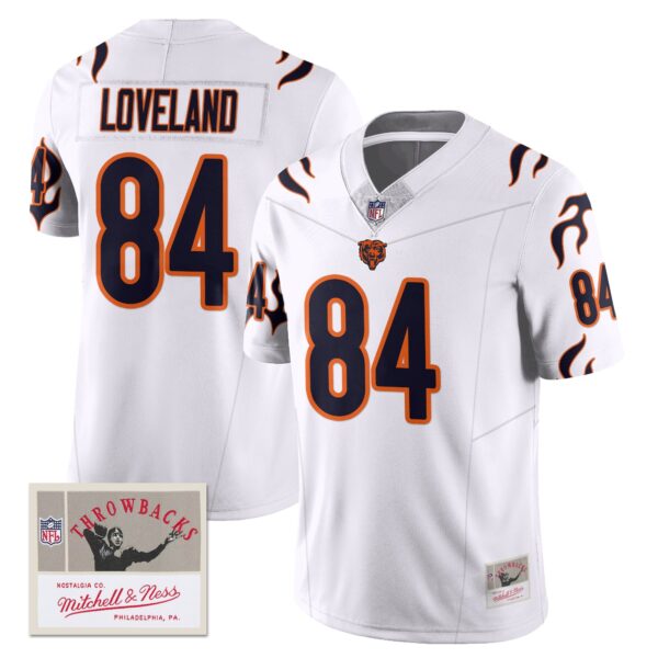 Chicago Bears 2006 Legacy Vapor Limited Jersey – All Stitched – White – Colston Loveland – 84 Jersey