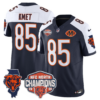 Chicago Bears 2025 NFC North Champions Patch Jersey V2 – All Stitched – Navy Alternate – Cole Kmet Jersey
