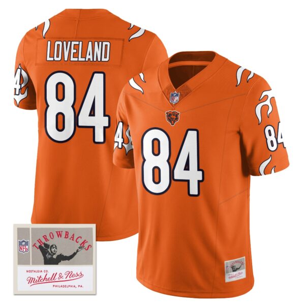 Chicago Bears 2006 Legacy Vapor Limited Jersey – All Stitched – Orange – Colston Loveland Jersey