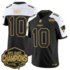 New England Patriots 2025 AFC East Champions Gold Vapor Limited Jersey – All Stitched – Alternate – Drake Maye Jersey