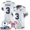 Dallas Cowboys Christmas Vapor Limited Jersey – All Stitched – White – George Pickens Jersey