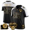 Pittsburgh Steelers AFC North Division Champions Vapor Limited Gold Jersey – All Stitched – Alternate – Steel City – Jersey