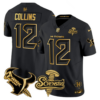 Houston Texans 2026 DJ Screw Vapor Limited Gold Edition Jersey – All Stitched – Black Gold – Nico Collins Jersey