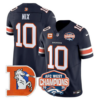 Denver Broncos AFC West Champions Patch Throwback Vapor Limited Jersey – All Stitched – Navy – Bo Nix Jersey