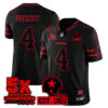 Dallas Cowboys ‘Stranger Things Edition’ Vapor Limited Jersey – All Stitched – Black – Dak Prescott Jersey