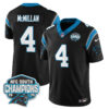 Carolina Panthers NFC South Division Champions Vapor Limited Jersey – All Stitched – Black – Tetairoa McMillan Jersey