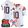 Denver Broncos 3-Time Champions & Christmas Patch Vapor Limited Jersey – All Stitched – White – Bo Nix Jersey