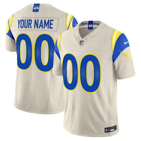 Los Angeles Rams 2025 “Rivalries” Vapor Limited Custom Jersey – All Stitched – Bone Jersey