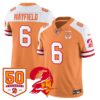 Tampa Bay Buccaneers 76 Vapor Limited Jersey – All Stitched – Creamsicle Alternate – Baker Mayfield Jersey
