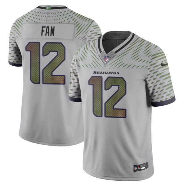 Seattle Seahawks F.U.S.E. Limited Rivalry Series Jersey – All Stitched Men Fan – 12 Jersey
