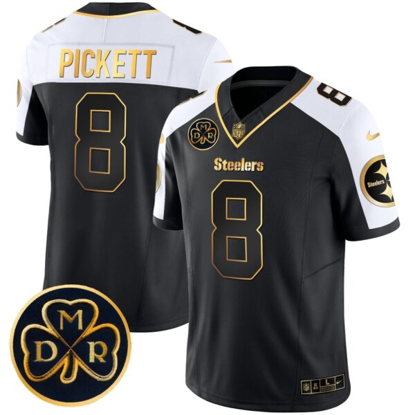 Steelers DMR Patch Gold Vapor Limited Jersey – All Stitched – Alternate – Kenny Pickett Jersey