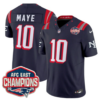 New England Patriots 2025 “Rivalries” AFC East Champions Vapor Limited Jersey – All Stitched – Navy – Drake Maye Jersey