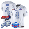 Buffalo Bills 2025 Bills Mafia & Farewell Season Patch Vapor Limited Jersey – All Stitched – Cold Front – James Cook Jersey