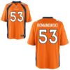 Men’s Denver Broncos Retired Player #53 Bill Romanowski OrangeNFL Nike Elite Jersey