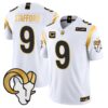 Los Angeles Rams Gold Vapor Limited Jersey – All Stitched – White Gold – Matthew Stafford Jersey