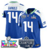 Seattle Seahawks 2025 NFC Champions Vapor Limited Jersey – All Stitched – Royal Alternate – Sam Darnold Jersey