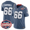 New England Patriots AFC East Champions Patch Vapor Limited Jersey – All Stitched – Storm Blue – Will Campbell Jersey