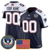 New England Patriots “United States 250th Anniversary Patch” Vapor Limited Custom Jersey – All Stitched – Men – Navy Alternate Jersey