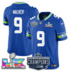 Seattle Seahawks 2025 NFC Champions Vapor Limited Jersey – All Stitched – Royal – Kenneth Walker III Jersey