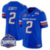 Boise State Broncos 2025 Mountain West Football Champions Vapor Limited Jersey – All Stitched – Royal – Ashton Jeanty Jersey