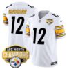 Pittsburgh Steelers 2025 AFC North Division Champions Vapor Limited Jersey – All Stitched – White – Terry Bradshaw Jersey