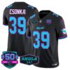 Dolphins “Miami Vice” Shula 347 & 50th Perfect Season Patch Vapor Limited Jersey – All Stitched – Black – Larry Csonka Jersey