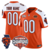 Custom Chicago Bears 2025 NFC North Champions Patch Jersey V2 – All Stitched – Orange Alternate Jersey