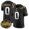 New England Patriots 2025 AFC East Champions Gold Vapor Limited Jersey – All Stitched – Black Limited – Christian Gonzalez Jersey