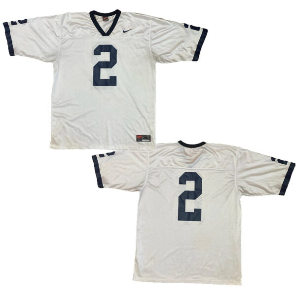 VINTAGE Penn State Nittany Lions Football Jersey White Y2K Team Nike PSU #2