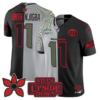 Seattle Seahawks 2025 NFC West Division Champions ‘Upside Down Edition’ Vapor Limited Jersey – All Stitched – Rivalries – Black – Smith-Njigba Jersey