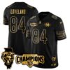 Chicago Bears NFC North Division Champions Vapor Limited Gold Jersey – All Stitched – Black Gold – Colston Loveland Jersey